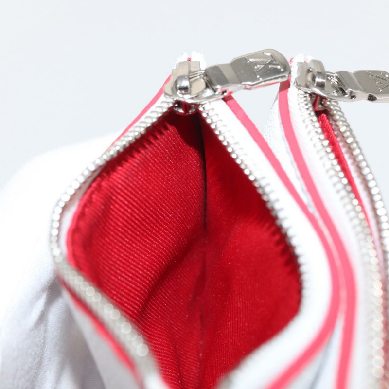 【日本直送】路易威登 Damier Spray 雙拉鍊卡包 白色 M81430 LV Auth ka1706M-20