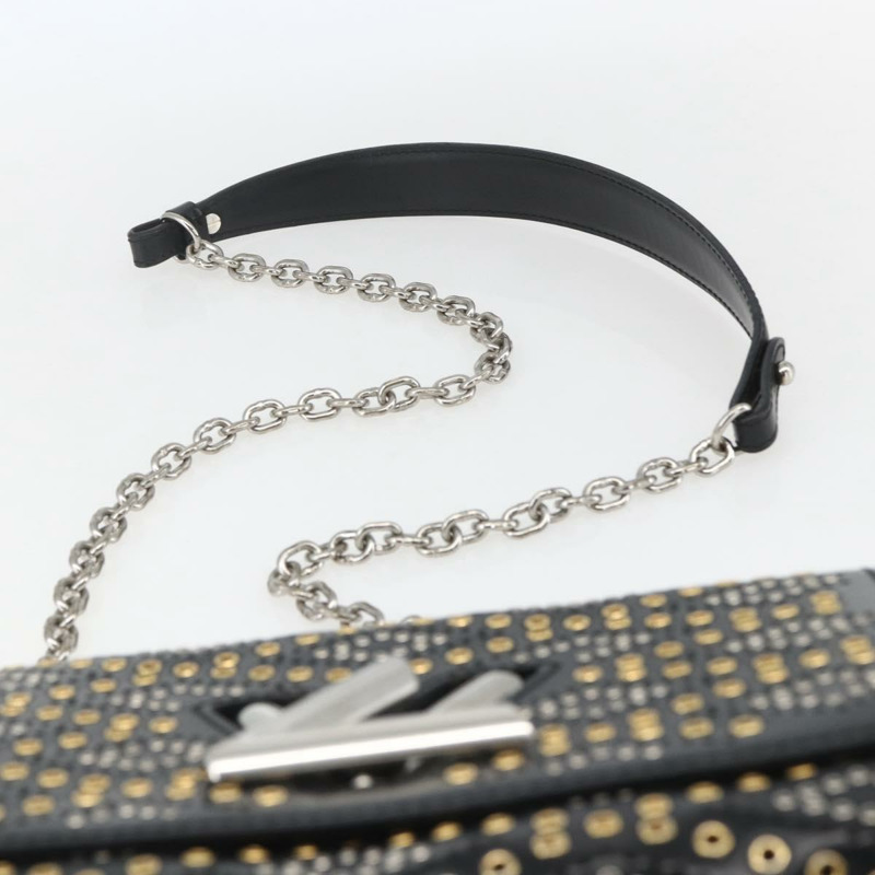 【日本直送】路易威登 Twist MM 肩背包 黑色皮革 LV 正品 ka1626SAM-7