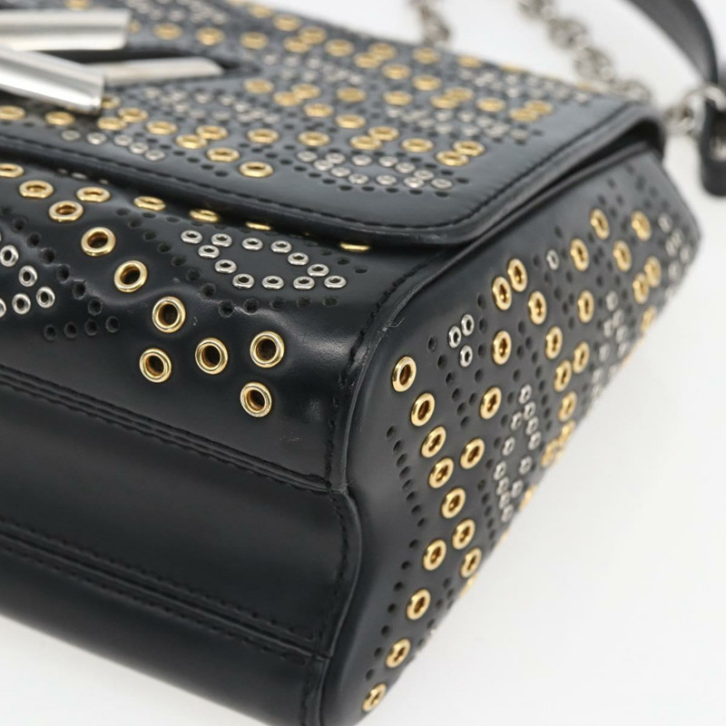 【日本直送】路易威登 Twist MM 肩背包 黑色皮革 LV 正品 ka1626SAM-8