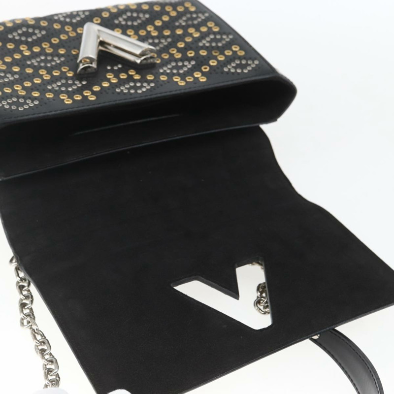 【日本直送】路易威登 Twist MM 肩背包 黑色皮革 LV 正品 ka1626SAM-16