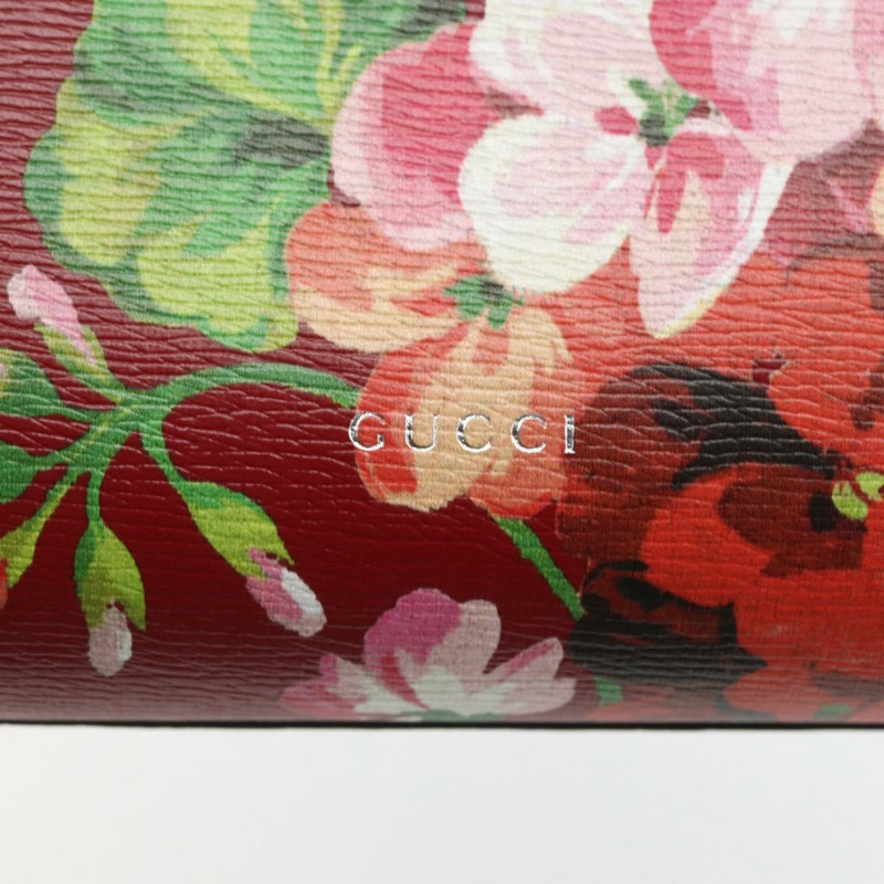 【日本直送】GUCCI Blooms Bamboo Daily 手提包 皮革 2way Multicolor 370831 Auth ka1613M-18