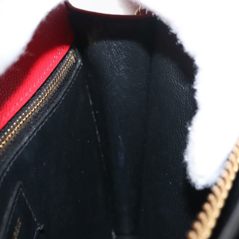 【日本直送】SAINT LAURENT 鏈條 Cassandra 單肩包 皮革 紅色 金色 正品 ka1689SAV-19