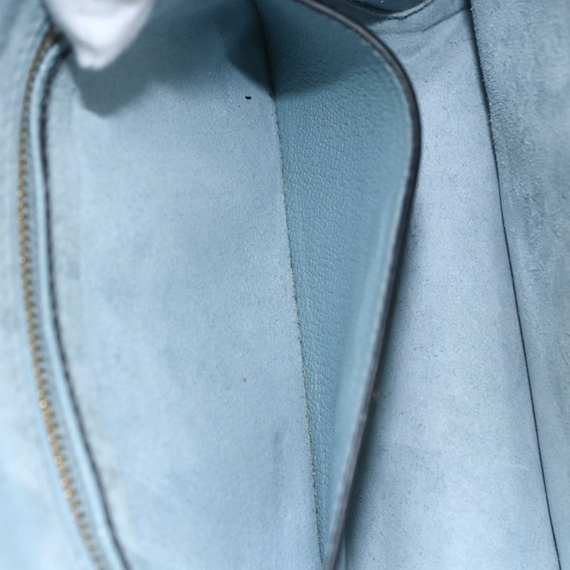 【日本直送】Miu Miu 皮革肩背包 淺藍色 金色 正品 ka1683V-22