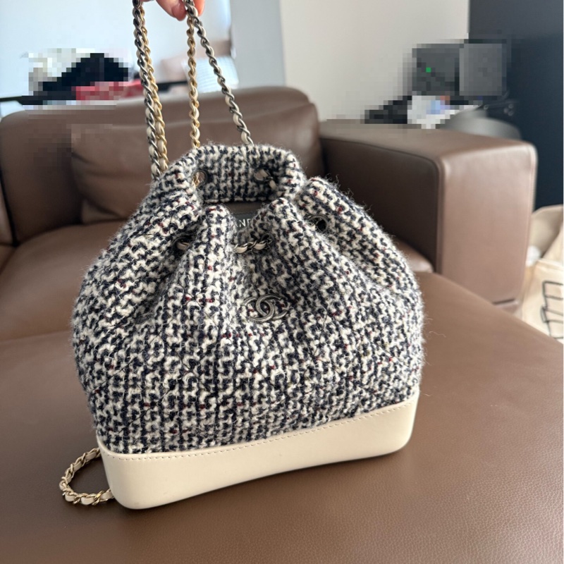 【95新 ✨ 全網最低價！】Chanel 香奈兒 Duma 毛呢雙肩包 duma黑白經典配色（下單前先詢問庫存❗️）-5