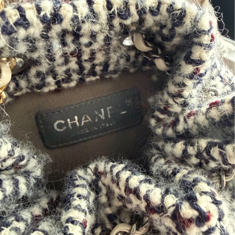 【95新 ✨ 全網最低價！】Chanel 香奈兒 Duma 毛呢雙肩包 duma黑白經典配色（下單前先詢問庫存❗️）-9