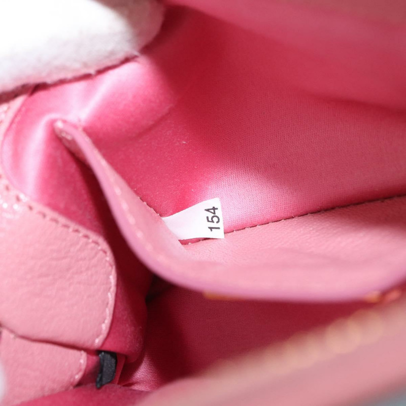 【日本直送】Miu Miu 鏈條單肩包 皮革 粉紅色 金飾 正品 ka1668V-10