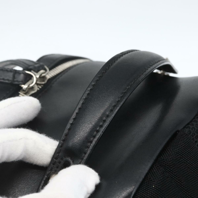 【日本直送】FENDI 亮片雙肩包 尼龍 黑色 銀色 正品 ka1621M-6