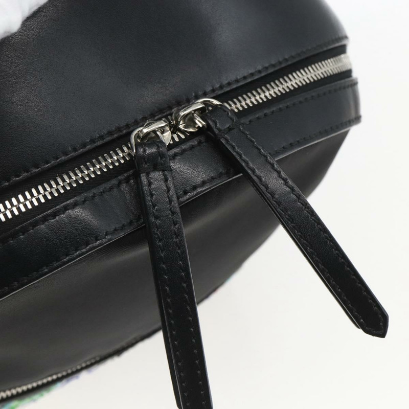 【日本直送】FENDI 亮片雙肩包 尼龍 黑色 銀色 正品 ka1621M-18