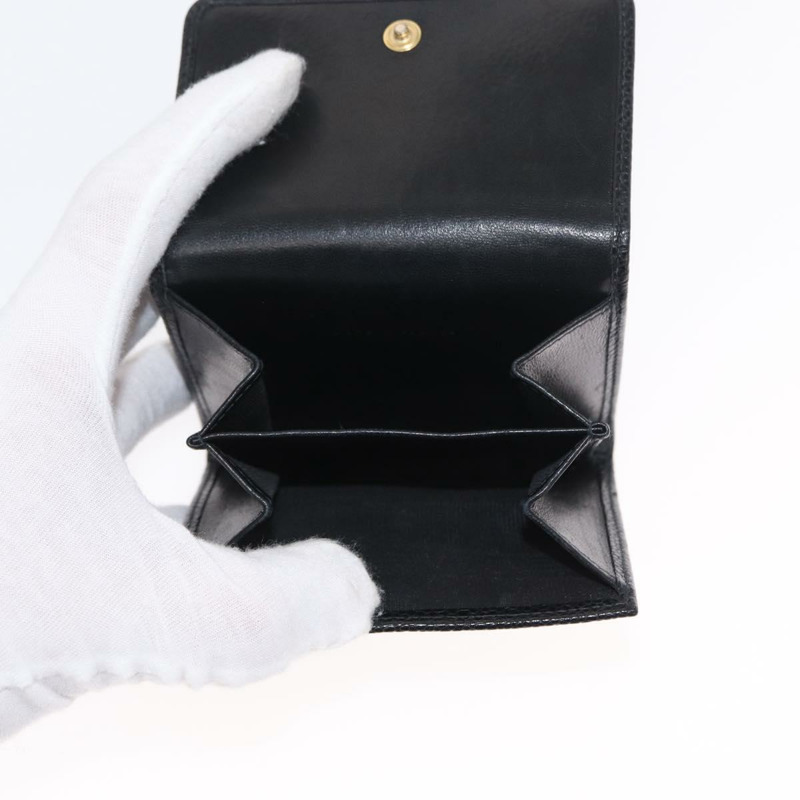 【日本直送】香奈兒 COCO Mark 皮夾 魚子醬皮 黑色 金色 CC 標誌 正品 ka1729V-21