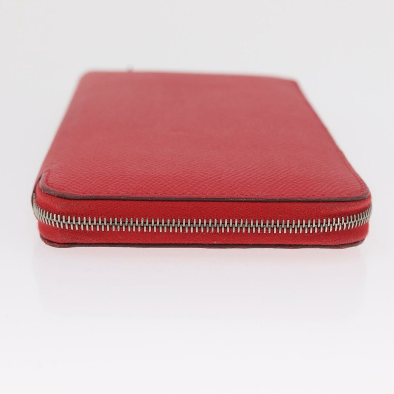 【日本直送】愛馬仕 Azap 長版絲綢皮夾 Epsom Rose Azare 正品 ka1727M-3