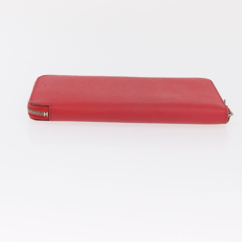 【日本直送】愛馬仕 Azap 長版絲綢皮夾 Epsom Rose Azare 正品 ka1727M-5