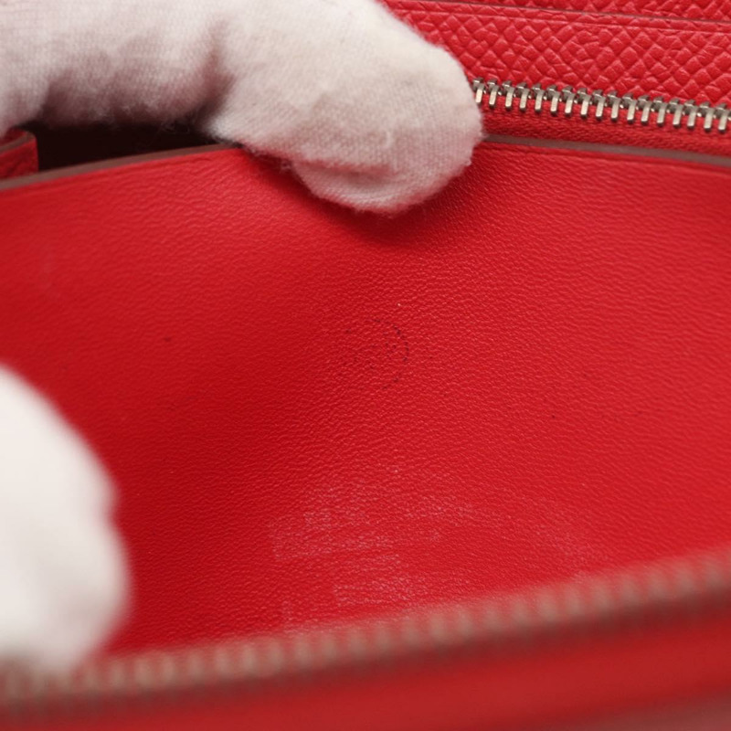 【日本直送】愛馬仕 Azap 長版絲綢皮夾 Epsom Rose Azare 正品 ka1727M-10