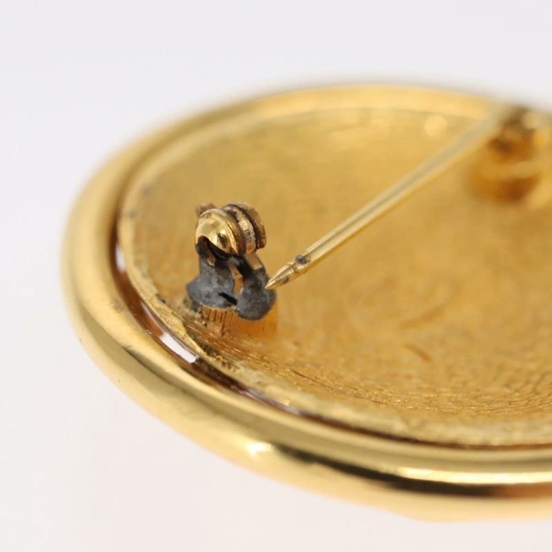 【日本直送】香奈兒金CC金屬胸針 Auth ka1723-4