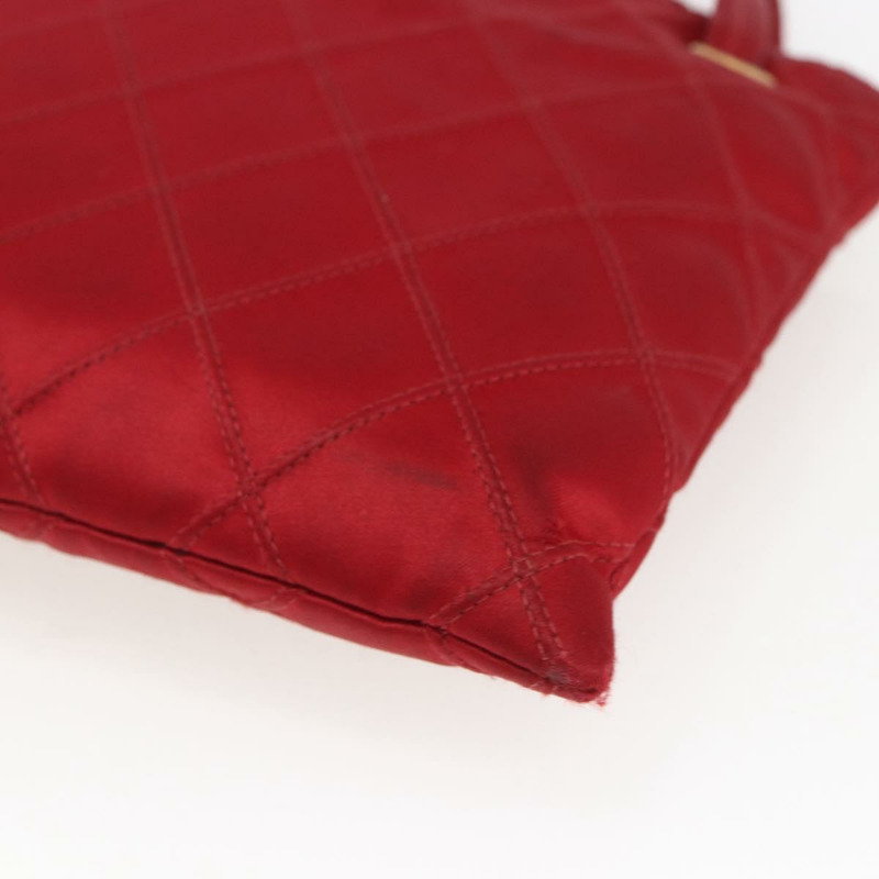 【日本直送】香奈兒 Bicolore 手提包 尼龍 紅色 金色 CC 標誌 Auth 168295-14