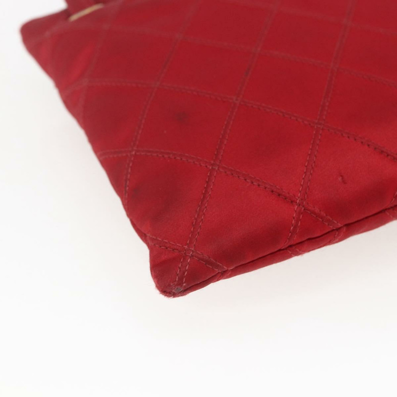 【日本直送】香奈兒 Bicolore 手提包 尼龍 紅色 金色 CC 標誌 Auth 168295-15