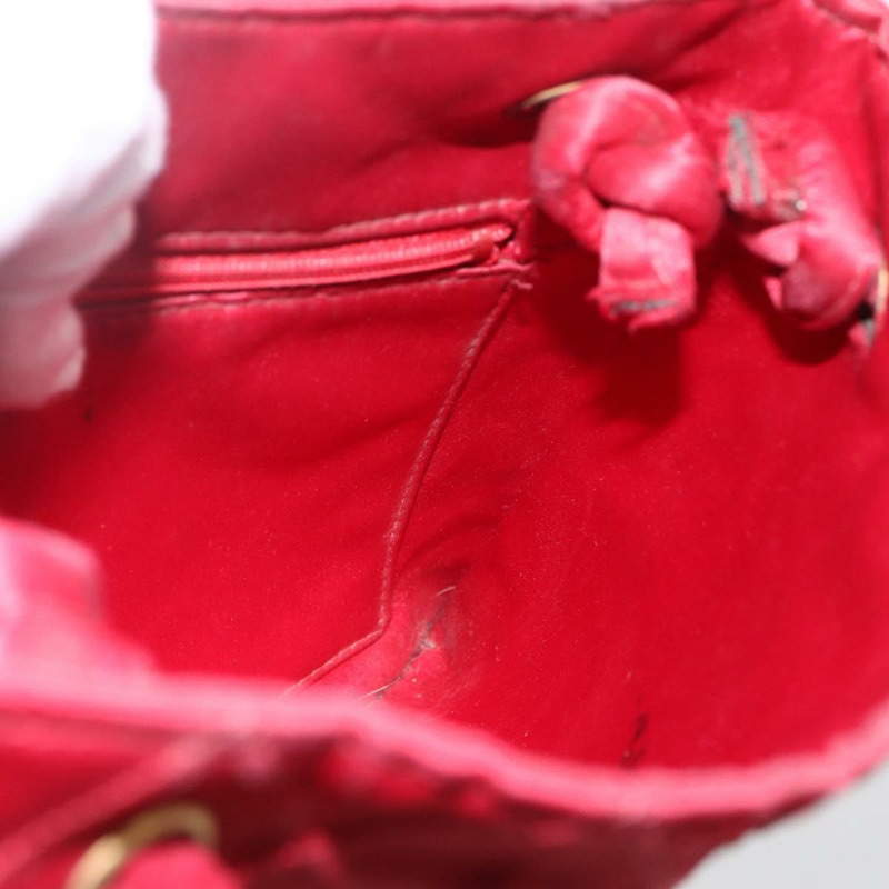 【日本直送】香奈兒 Bicolore 手提包 尼龍 紅色 金色 CC 標誌 Auth 168295-19