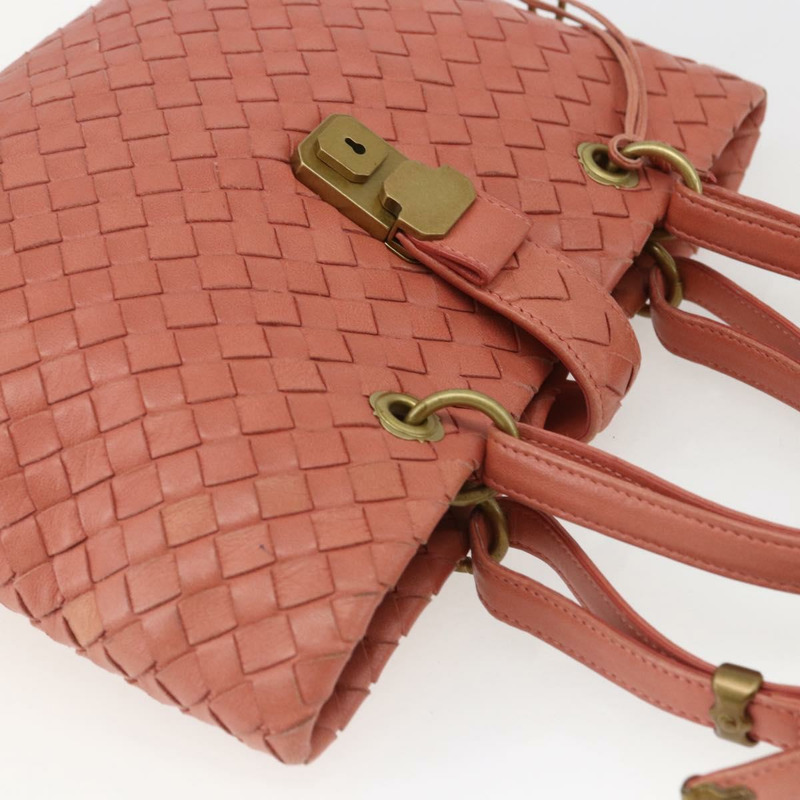 【日本直送】BOTTEGA VENETA INTRECCIATO 手袋 皮革 粉紅色 金色裝飾 正品 168147V-5