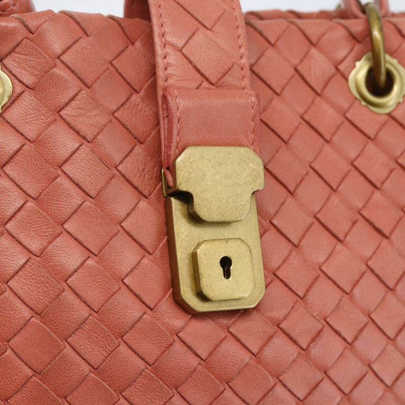 【日本直送】BOTTEGA VENETA INTRECCIATO 手袋 皮革 粉紅色 金色裝飾 正品 168147V-16