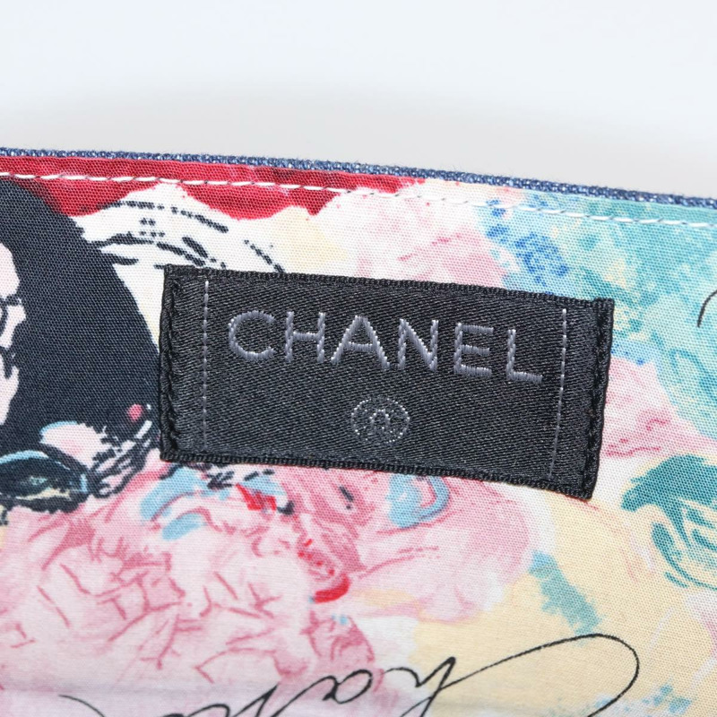 【日本直送】香奈兒 (CHANEL) 絎縫手提包 牛仔藍 CC 正品 165953SAV-16