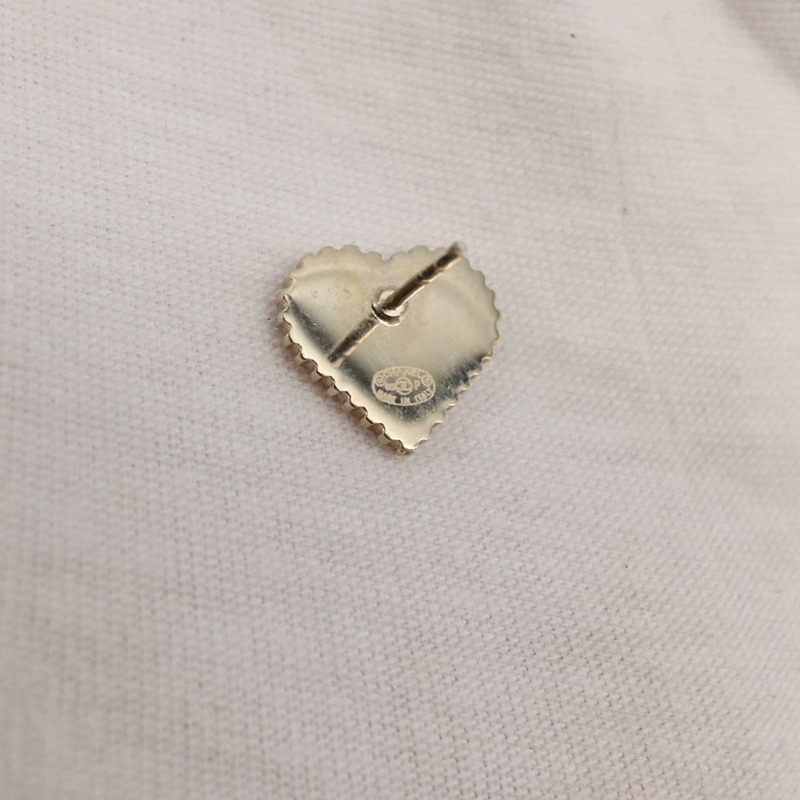 【日本直送】香奈兒 COCO 標誌穿孔耳環，金屬銀色，CC 標誌，正品編號 163745SAM-5