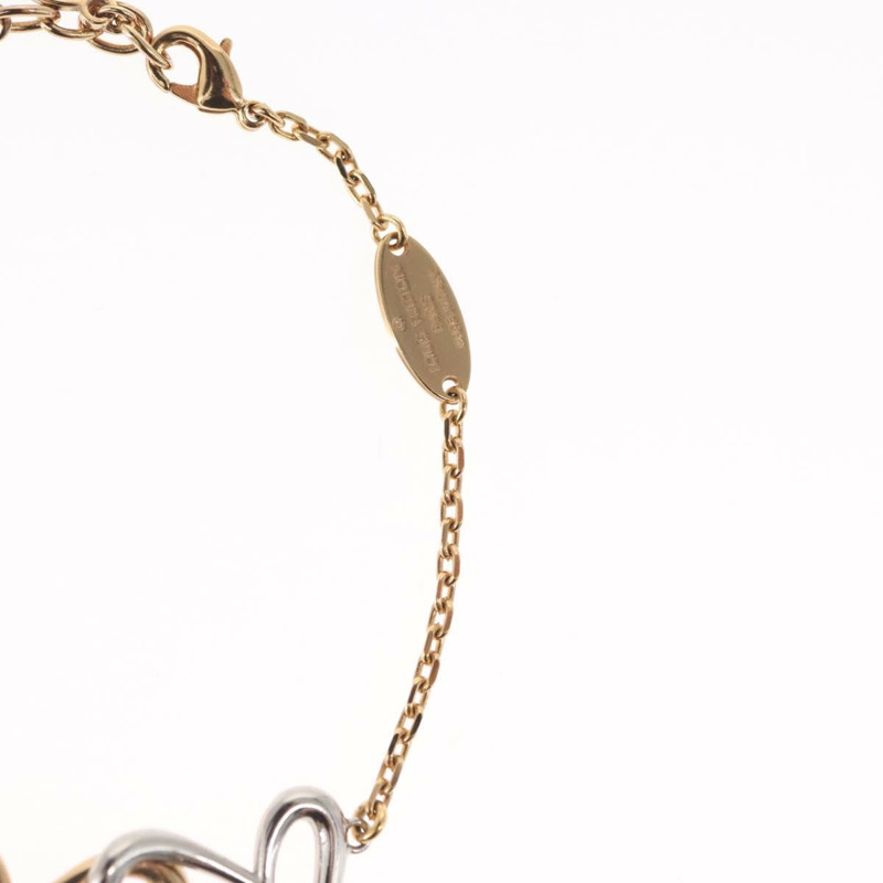 【日本直送】路易威登 (LOUIS VUITTON) 黃銅心形手鐲，金色，編號 M00466，LV 正品，編號 165877SM-6