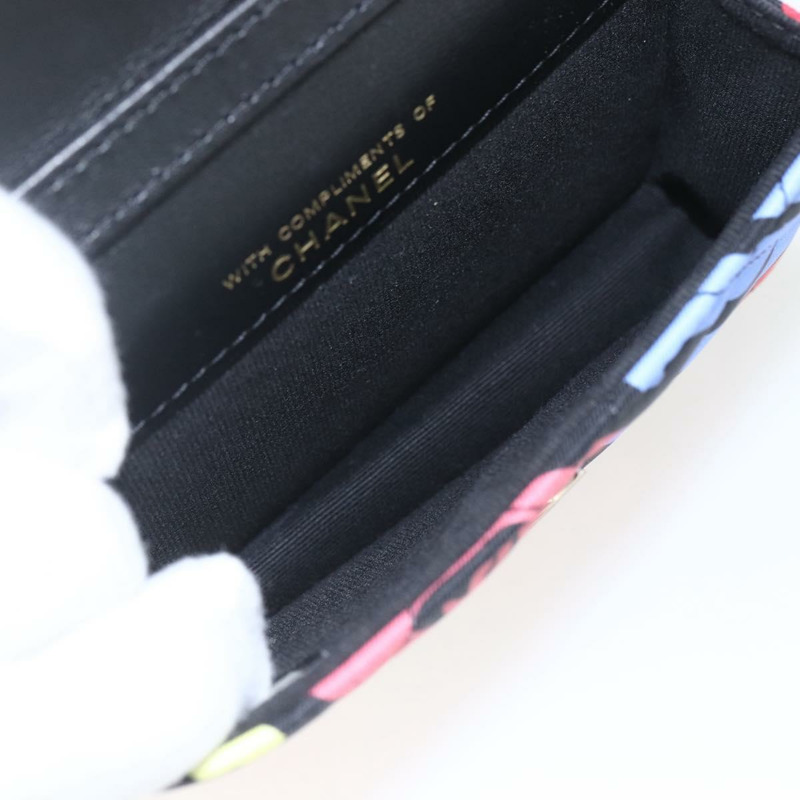 【日本直送】香奈兒迷你絎縫12鏈條肩背包，棉質，金色雙C標誌，貨號161565SM-8