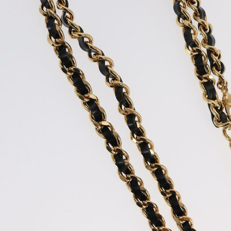 【日本直送】香奈兒 COCO 標誌水鑽項鍊，金屬金 CC 標誌，正品編號 165925SM-5