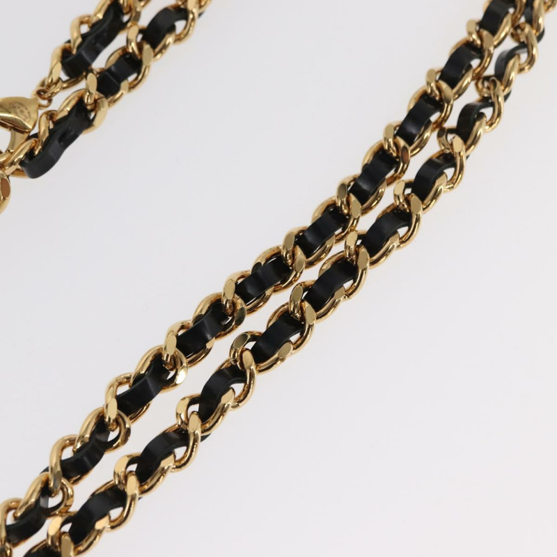 【日本直送】香奈兒 COCO 標誌水鑽項鍊，金屬金 CC 標誌，正品編號 165925SM-19