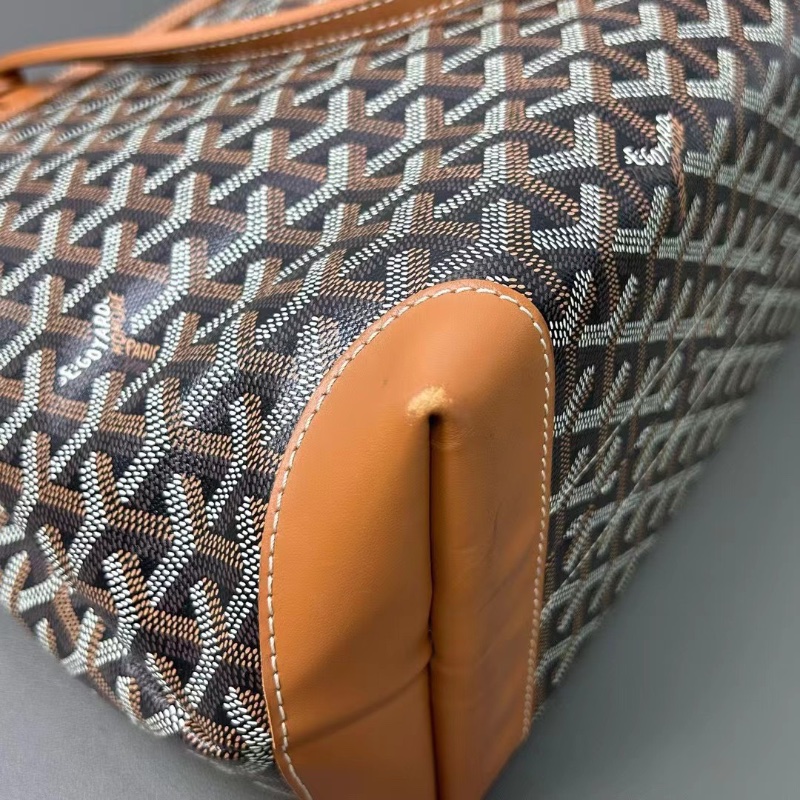 Goyard Bellechasse 棕色老花 Tote 34*14*24 98新配件塵袋-5