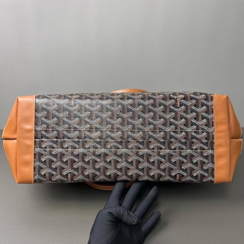 Goyard Bellechasse 棕色老花 Tote 34*14*24 98新配件塵袋-6