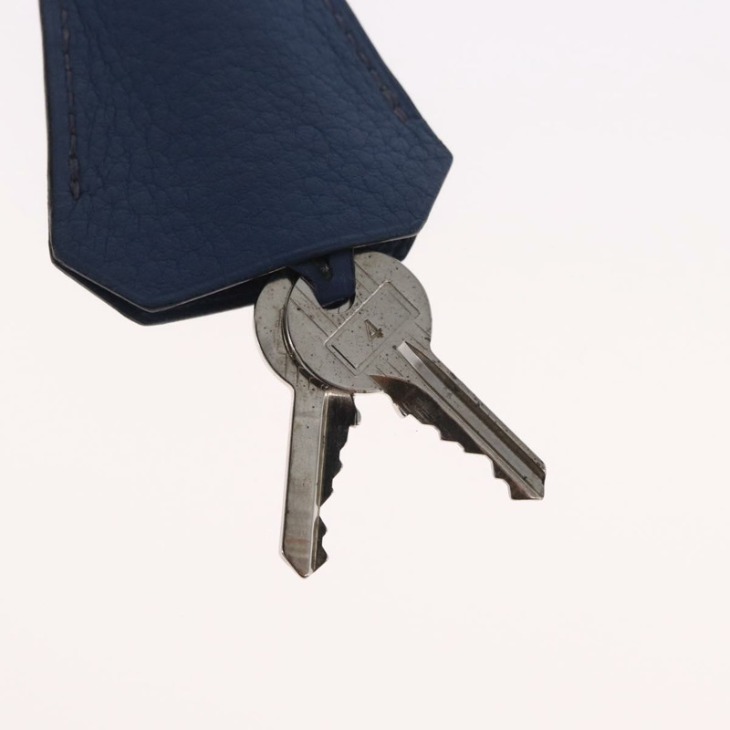 【日本直送】愛馬仕 Birkin 單肩包 Taurillon Clemence 藍色銀色 正品 162913SM-28