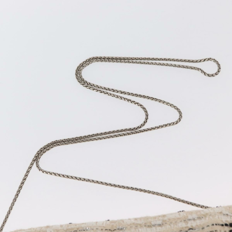 【日本直送】香奈兒鏈條單背包，斜紋軟呢白色銀色雙C標誌，貨號165951SM-13