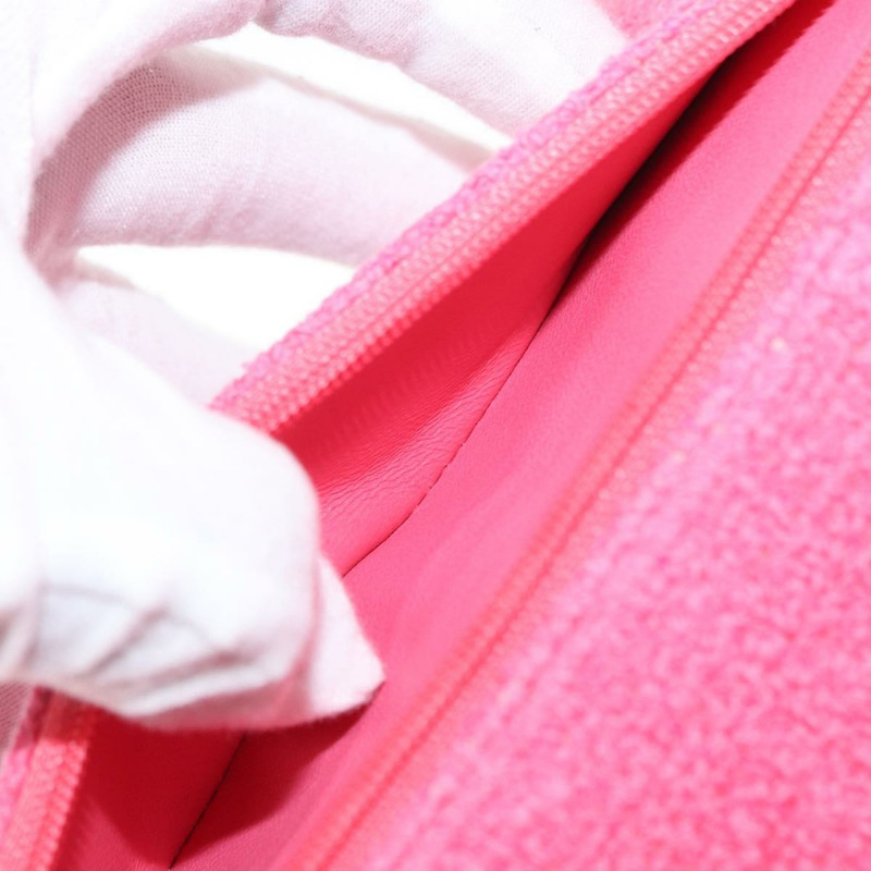 【日本直送】香奈兒 Matelasse25 鏈條肩背包 斜紋軟呢粉紅色 銀色 CC 標誌 正品 162900SM-31