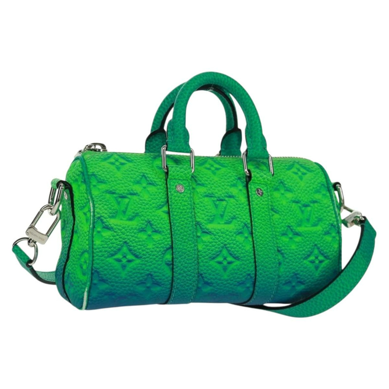 【日本直送】路易威登 Monogram Illusion Keepall XS 手提包 綠色 M59691 LV Auth ai790SM-0