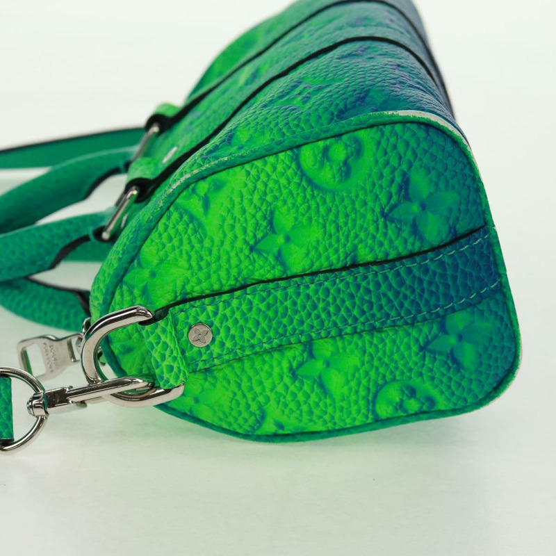 【日本直送】路易威登 Monogram Illusion Keepall XS 手提包 綠色 M59691 LV Auth ai790SM-2