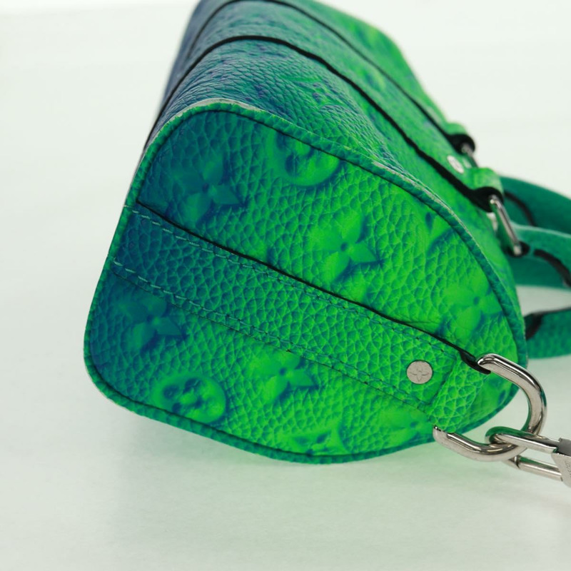 【日本直送】路易威登 Monogram Illusion Keepall XS 手提包 綠色 M59691 LV Auth ai790SM-3