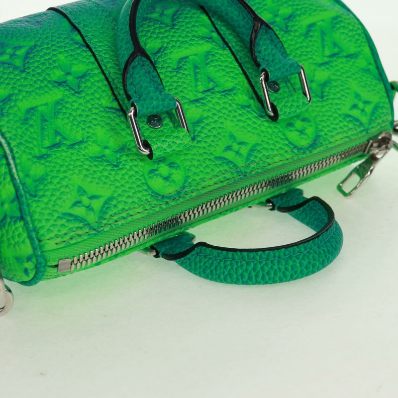 【日本直送】路易威登 Monogram Illusion Keepall XS 手提包 綠色 M59691 LV Auth ai790SM-5