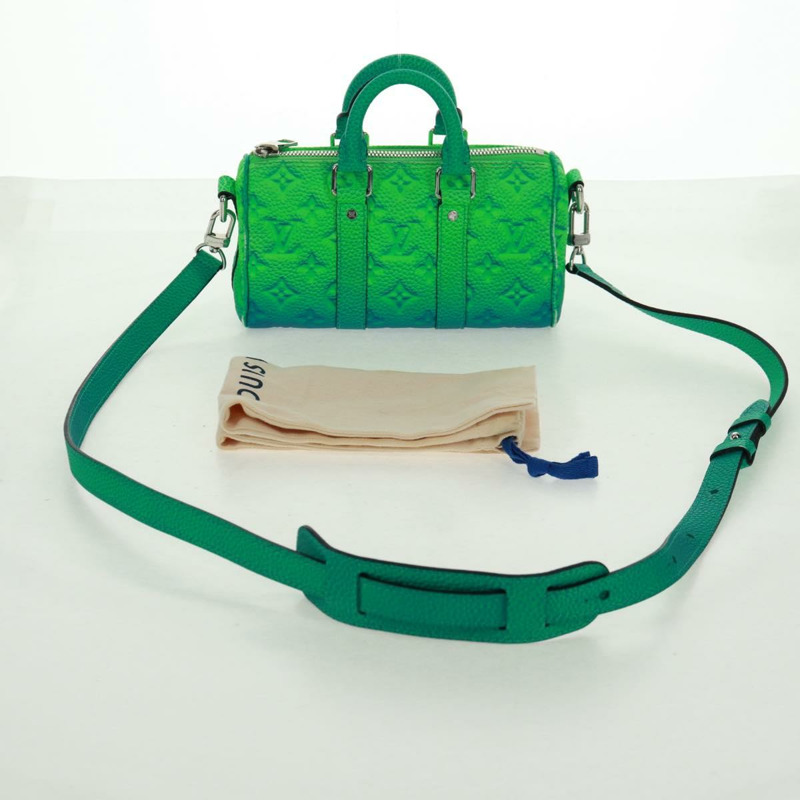 【日本直送】路易威登 Monogram Illusion Keepall XS 手提包 綠色 M59691 LV Auth ai790SM-11