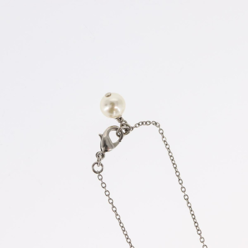 【日本直送】香奈兒 COCO 標誌項鍊，金屬銀色，CC 標誌，貨號 165863SM-9