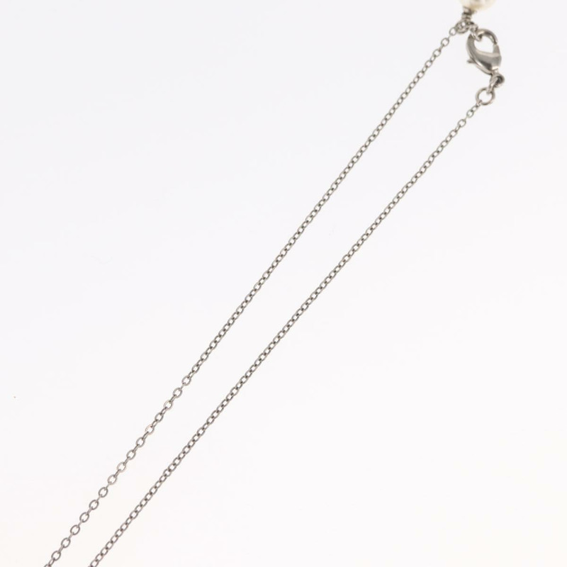 【日本直送】香奈兒 COCO 標誌項鍊，金屬銀色，CC 標誌，貨號 165863SM-17