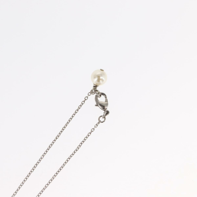 【日本直送】香奈兒 COCO 標誌項鍊，金屬銀色，CC 標誌，貨號 165863SM-18