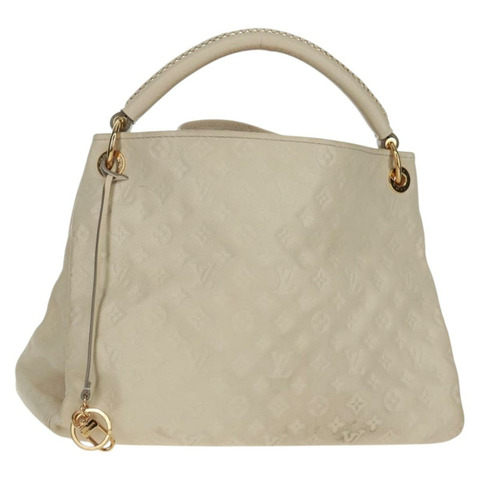 路易威登 Monogram Empreinte Artsy MM 肩包 白色 M93449 正品 ai796