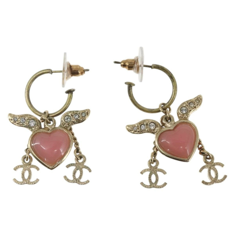 【日本直送】香奈兒 COCO 標誌穿孔金屬金 CC Auth 163747SAM-1