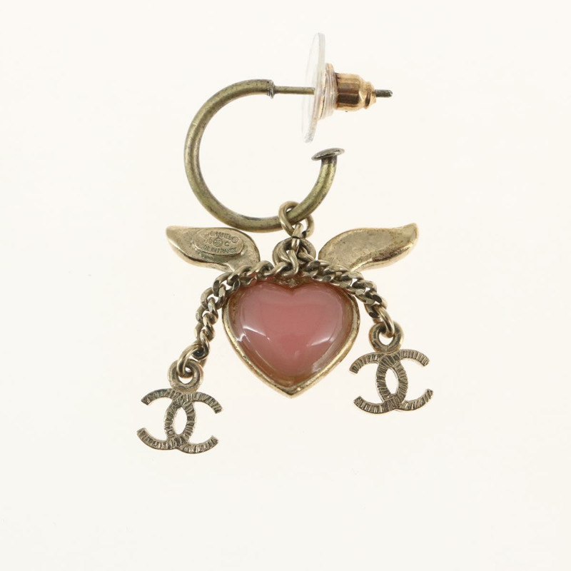 【日本直送】香奈兒 COCO 標誌穿孔金屬金 CC Auth 163747SAM-9