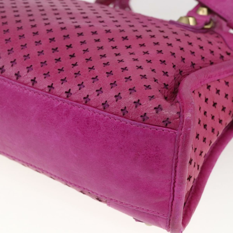 【日本直送】BALENCIAGA 經典迷你都會包 皮革 兩用 粉金配色 300295 正品 163743SAV-16