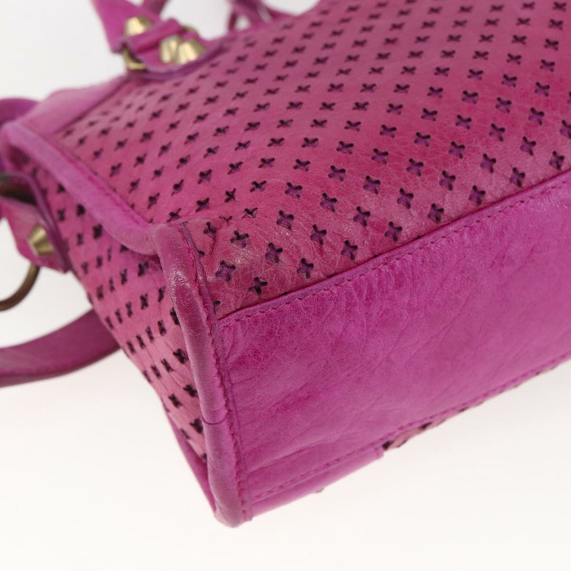 【日本直送】BALENCIAGA 經典迷你都會包 皮革 兩用 粉金配色 300295 正品 163743SAV-17