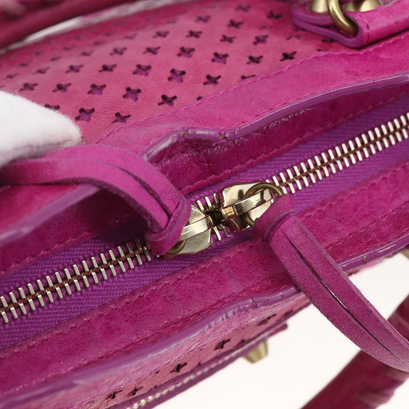 【日本直送】BALENCIAGA 經典迷你都會包 皮革 兩用 粉金配色 300295 正品 163743SAV-18