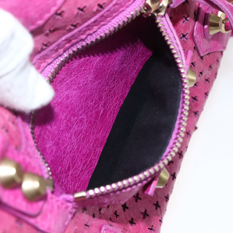 【日本直送】BALENCIAGA 經典迷你都會包 皮革 兩用 粉金配色 300295 正品 163743SAV-24