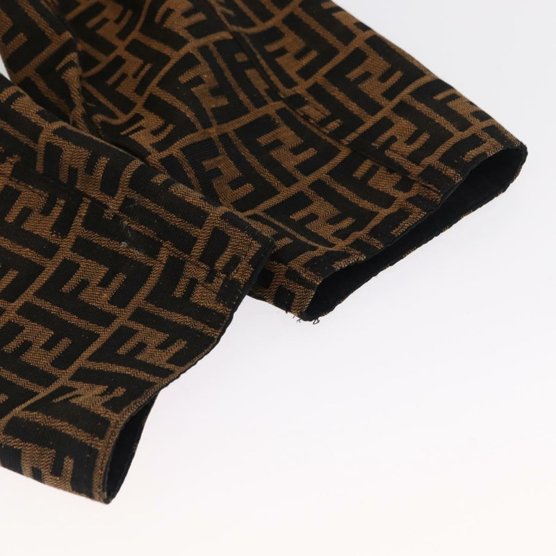 【日本直送】FENDI Zucca 雙面帆布外套 棕色/黑色 正品 163216SAM-9