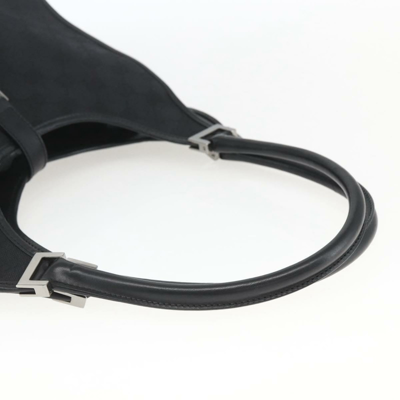 【日本直送】GUCCI GG帆布Jackie肩背包 黑色銀色 01719 正品 165174V-6